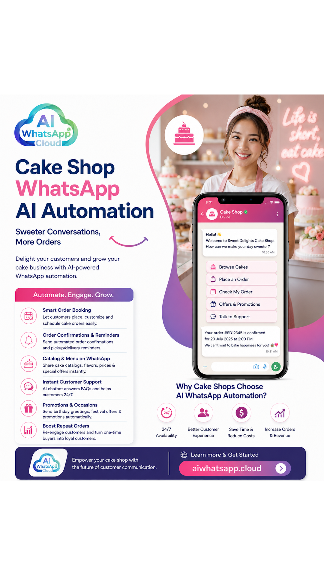 Cake Shop WhatsApp AI Automation Case Study