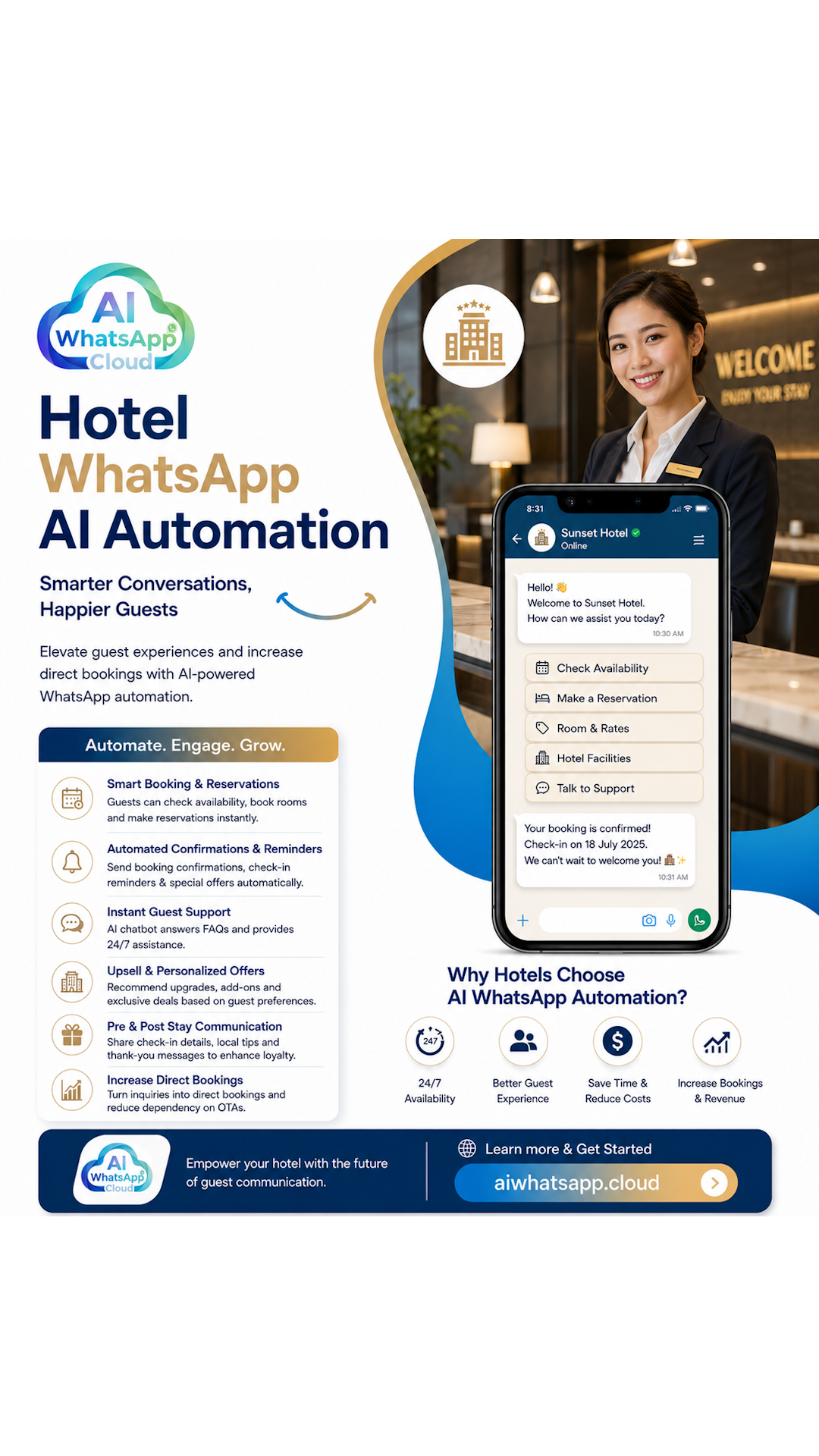 Hotel WhatsApp AI Automation Case Study: How AI Helps Hotels Handle Guest Enquiries